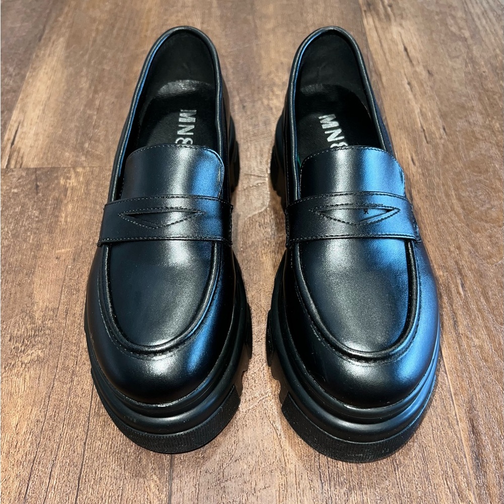 Black Leather Loafers